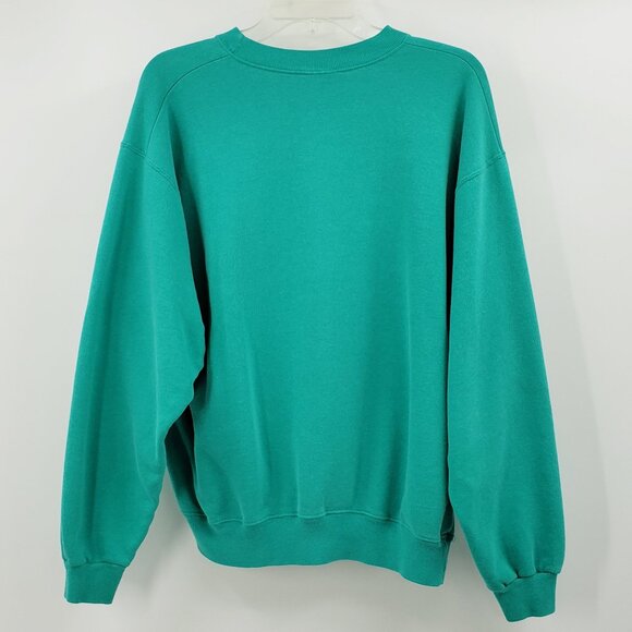 Vintage Holiday Sweatshirt XL Noel Spellout Christmas Tree Graphic Made In USA - Picture 4 of 6